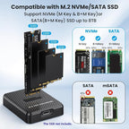 CY USB 3.0 USB-C Type-C to NVME M-Key M.2 NGFF SATA SSD Docking Vertical - Image 8