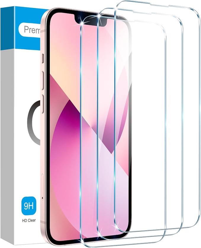 Fotbor for iPhone 16e/13/13 Pro/14 Screen Protector Glass, 9H Tempered Glass by Fotbor