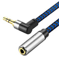3.5mm Male to Female Extension Stereo Audio Extension Cable 3FT, Cotton-Braided by Unknown