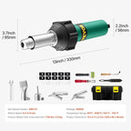 VEVOR Hot Air Plastic Welder, 1600W Hot Air Torch Pistol, 122-1112℉ PVC TPO - Image 7