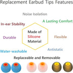 Earbuds Replacement Tips Silicone Earbud Tips Ear Bud Replacement Pieces Ear - Image 6