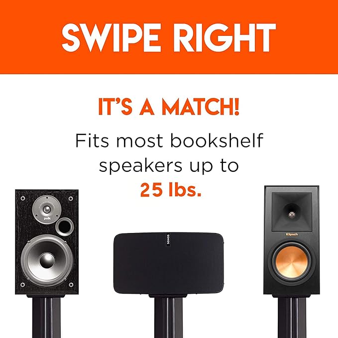 ECHOGEAR Universal Floor Speaker Stands - Image 2