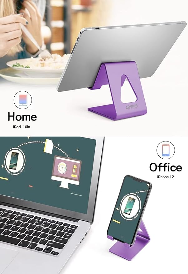 Cell Phone Stand, Phone Holder for Desk, Aluminum Desktop Phone Dock for iPhone - Image 2