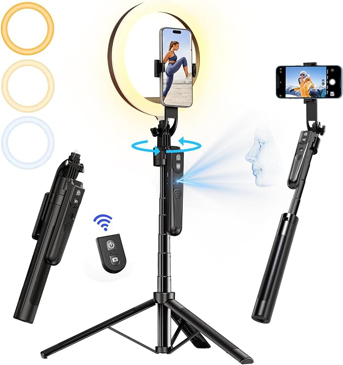 70.9" Auto Face Tracking Tripod 360° Rotation by yAyusiPortableSelfieStand