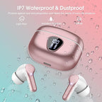 Wireless Earbuds, IP7 Waterproof in Ear Earphones, LED Display Ear Buds - Image 5
