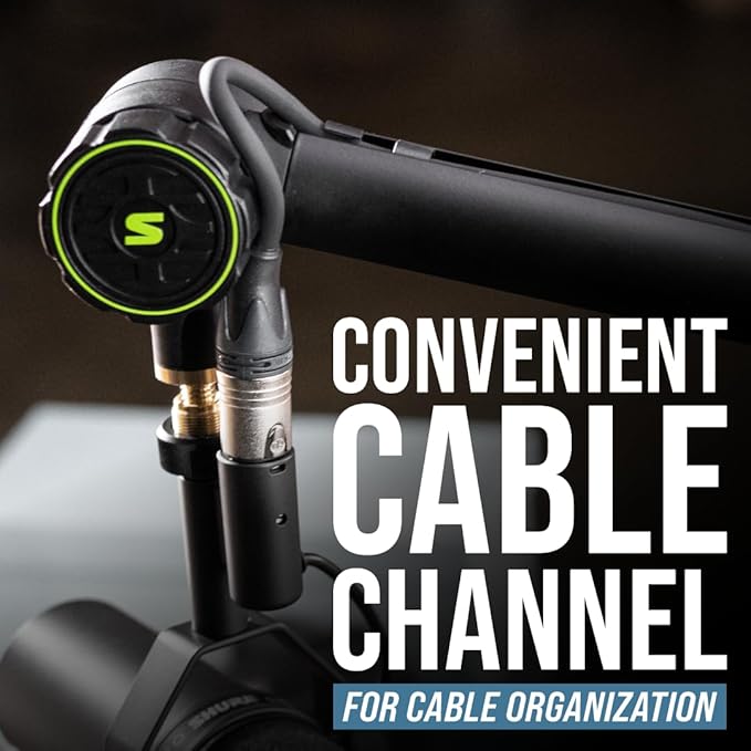 Shure by Gator Deluxe Articulating Desktop Podcasting Mic Boom Arm - Image 4