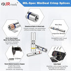 JRready M81824/1 Series Waterproof Heat-Shrinkable Splice Kit 100 Sets 20-16AWG - Image 3