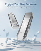 128GB USB C Flash Drive Up to 450MB/s USB 3.2 Solid State Thumb Drive 2-in-1 - Image 5