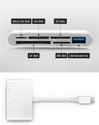 USB C SD Card Reader USB-C to SD MicroSD XD Picture MS Memory Stick Compact - Image 2