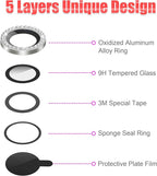 AGVEE 3+3 for iPhone 14 6.1" / 14 Plus 6.7" Camera Lens Protector, Bling - Image 7