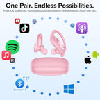 OCC Wireless Ear Hook Sport Earbuds, IPX5 Waterproof, 80H Playtime Earphones - Image 7