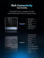MINISFORUM N5 Pro-P370 5-Bay Desktop NAS, AMD Ryzen AI 9 HX Pro 370 12C/24T Up - Image 5