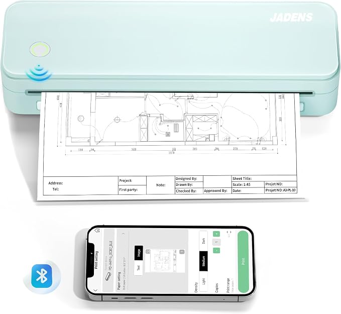 JADENS Portable Printers Wireless by JADENS