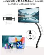 Adjustable Aluminum Tablet Stand, Foldable Arm - Image 4