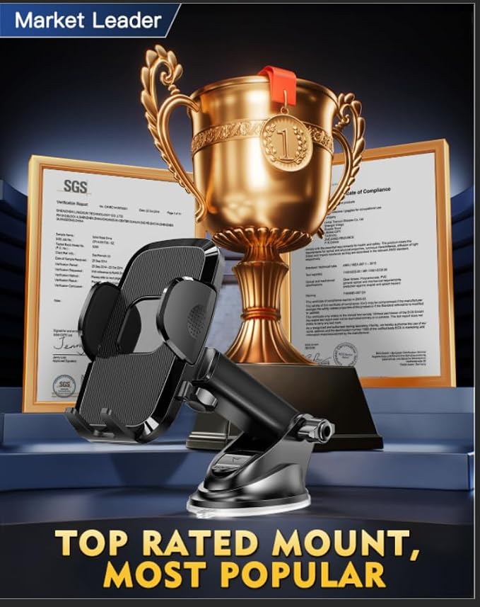 Phone Holders for Your Car, 2025 New Car Phone Holder Cell Smartphone Mount - Image 2