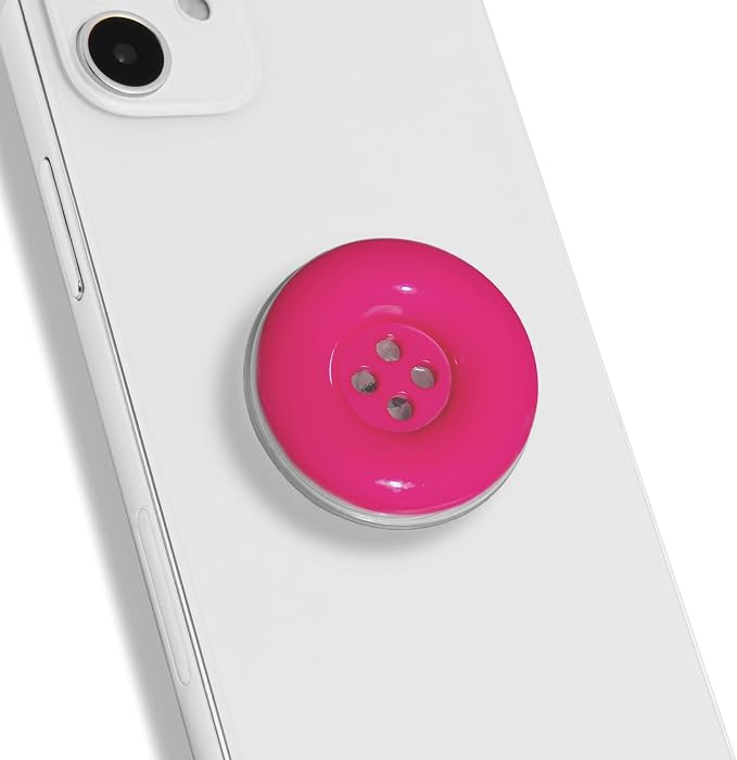 Solid Color Button Phone Grip – Minimalist Design, Durable and Lightweight by OnTheGripofficial