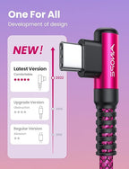 AINOPE Type C Cable 3.1A Type C Charger Fast Charging Right Angle, Resistant - Image 2