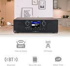 Ocean Digital WR-800 FM Wi-Fi Internet Radio Stereo Speakers Micro SD Line Out - Image 2