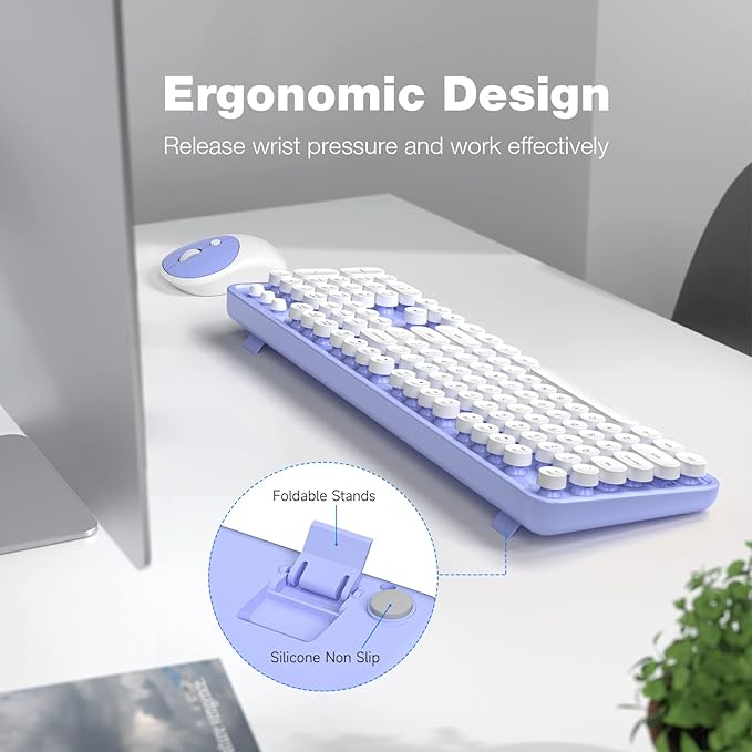 KNOWSQT Wireless Keyboard and Mouse Combo - Image 3
