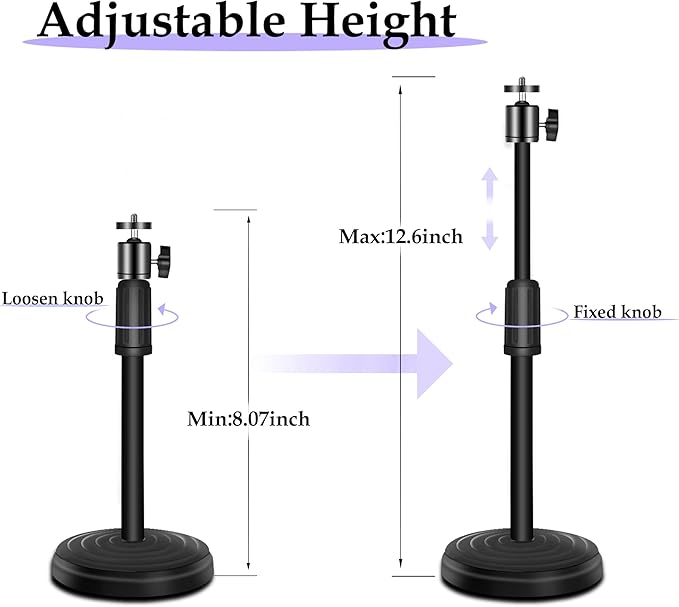 Webcam Stand, 12.6 Inch Web Cam Stand - Image 2