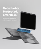 EIP Bluetooth Keyboard Case for iPad Air 13 inch, 7-Color Backlit Keys - Image 5