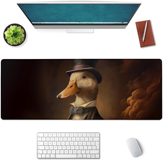 Duck Large Mouse Pad, Gaming Mouse Pad, Keyboard Mat, Non-Slip Rubber Base by Unknown