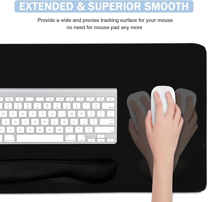 Large Mouse Pad and Keyboard Wrist Rest, Desk Pad - Image 4