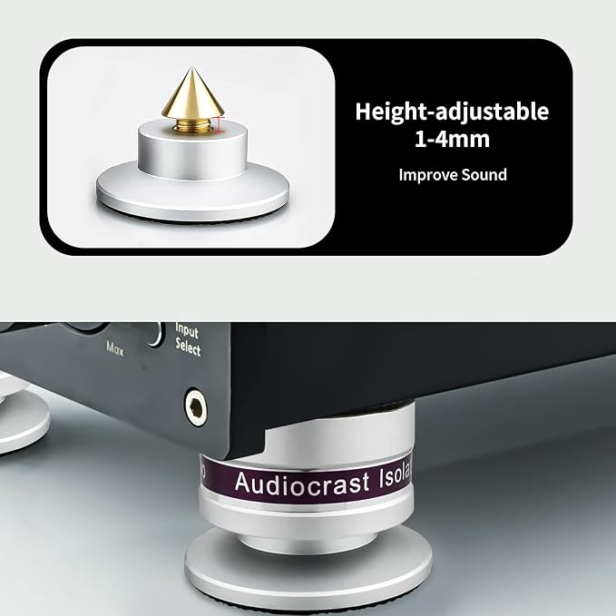 Audiocrast IF03S Speaker Isolators, Hi-End Speaker Spikes, HiFi Stand Feet Pads - Image 8