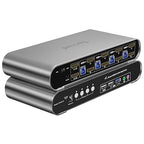 4 Computers 2 Monitors USB 3.0 HDMI KVM Switch 4K@60Hz by Terived