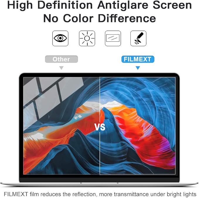 2 Pack 14" Laptop Screen Protector Eye Protection Anti Glare Anti Blue Light - Image 6