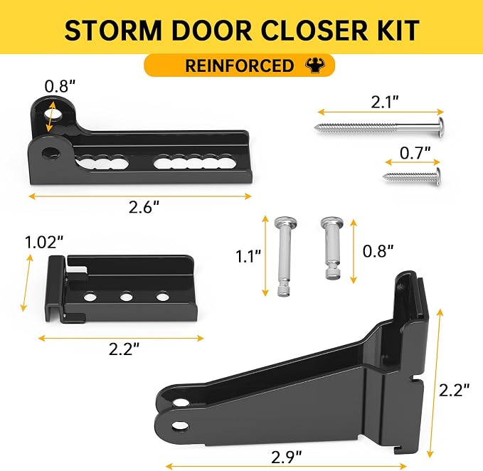 Thickened Storm Door Closer Bracket，Repair Jamb Bracket Compatible - Image 5