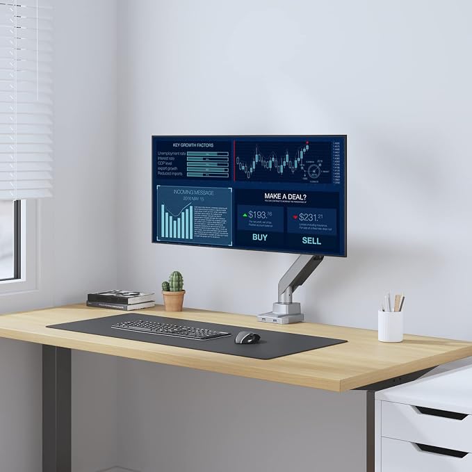 WALI Ultrawide Monitor Arm for 13 to 49 Inch Heavy Duty Curved Screens - Image 7