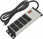 CCCEI Heavy Duty Power Strip Surge Protector 20 AMP, 8 Outlets 12 Gauge by CCCEI