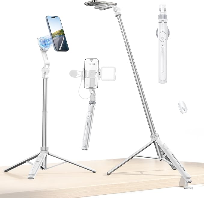 ULANZI TT88 Magnetic Tripod for iPhone, 2-in-1 Phone Clip & Dual Cold Shoe by ulanzi