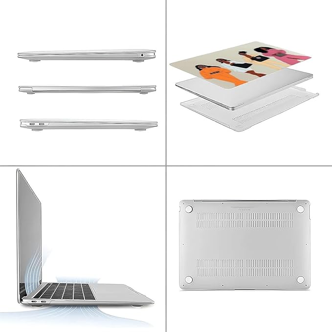 Compatible with MacBook Air 13.3 13.6 Inch Case 2022 2021 2020 2019 Plastic - Image 3