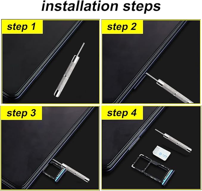 4 Pcs SIM Card Removal Openning Tool Tray Eject Pins Needle Opener Ejector - Image 3