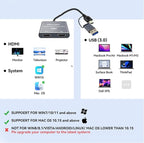 USB to HDMI Adapter for 2 Monitors-USB3.0 to Dual hdmi for 3 Monitors-USB to - Image 8