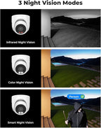 H.VIEW 4K/8.0 Megapixel PoE Outdoor Home Security Camera System Wired Outdoor - Image 3