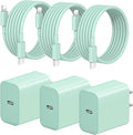 iPhone Fast Charger 3+3Pack 20W USB C Wall Charger by STAMISH