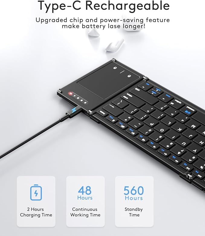 Samsers Foldable Bluetooth Keyboard - Image 7