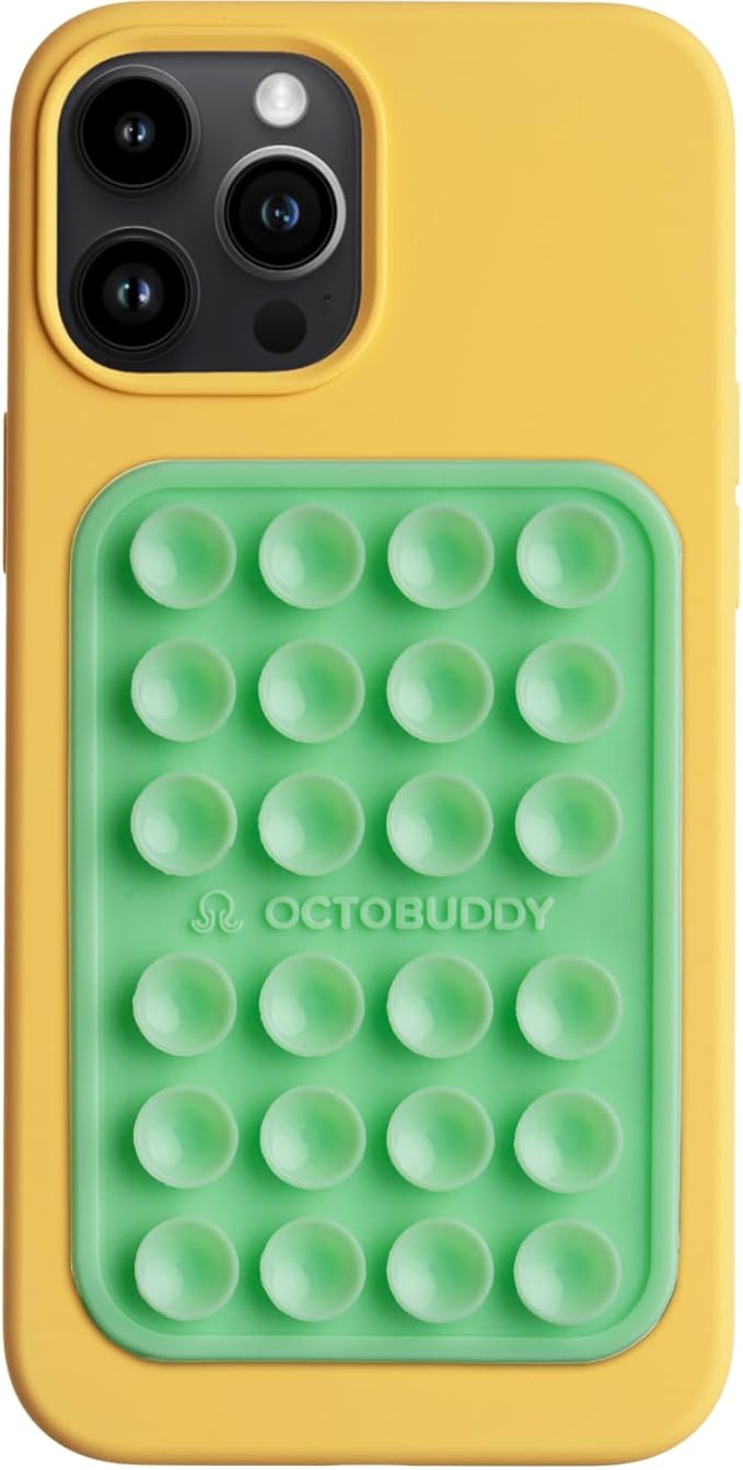 Classic - Silicone Suction Phone Case Adhesive Mount - Hands-Free, Strong Grip by Octobuddy