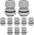 10 Pcs 1/2" NPT Nylon Cable Glands, IP68 Waterproof Adjustable Cord Grip Cable by Bonsicoky