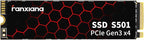 S501 512GB NVMe SSD 3D NAND1.3 PCIe Gen3x4 M.2 2280 Internal Solid State Drive by fanxiang