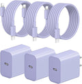 iPhone Fast Charger 3+3Pack 20W USB C Wall Charger by STAMISH