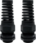 LeMotech 2Pcs NPT 3/4" IP68 Waterproof Cable Gland Flex Spiral Strain Relief by LeMotech