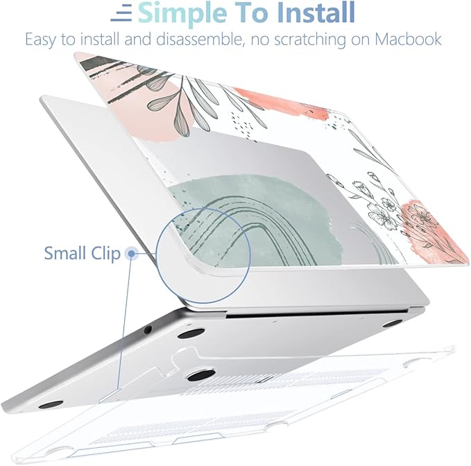MEEgoodo Case for MacBook Air M4/M3/M2 13.6 inch 2025 2024 2022, Fit Model - Image 5