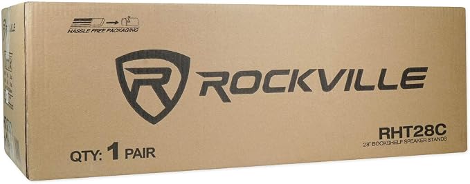 Rockville 28" 2-Tone Bookshelf Speaker Stands Surround Sound Home Theater - Image 9