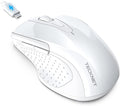 TECKNET Rechargeable Jiggler Wireless Mouse 4800 DPI Silent USB A & Bluetooth by Tecknet