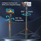Auto Face Tracking Phone Holder, 360° Rotation Phone Tripod - Image 4