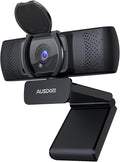 AUSDOM AF640 1080P Webcam with Microphone, 90°FOV USB PC Camera Webcam with by AUSDOM